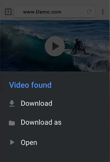 Automatically detect video to download