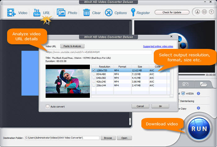 Download part of YouTube video step 1 - download