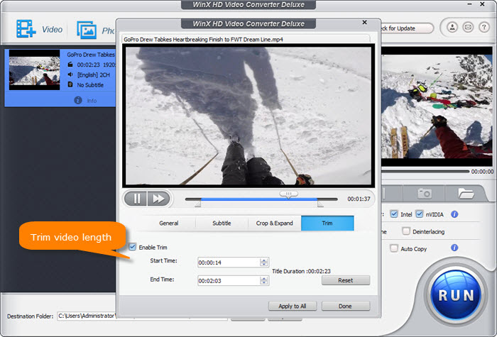 Download part of YouTube video step 1 - cut