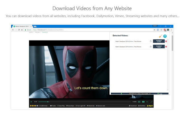 FBDown video downloader