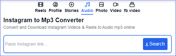 Download Instagram Reels Audio Online