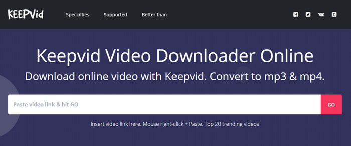 YouTube Audio Downloader - KeepVid