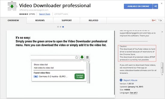 YouTube Video Download Extension