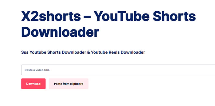 X2shorts YouTube Shorts Downloader